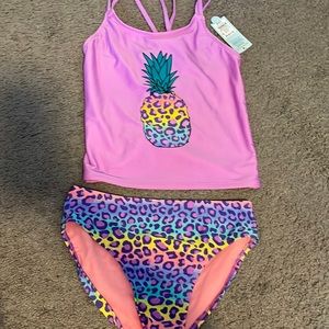 Pineapple cheetah print bathing suit